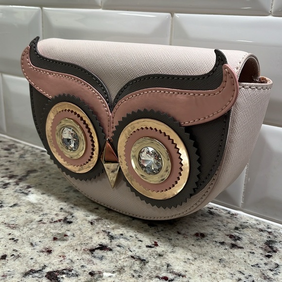 Kate Spade Owl Blaze a Trail Crossbody Bag EUC - Picture 3 of 10